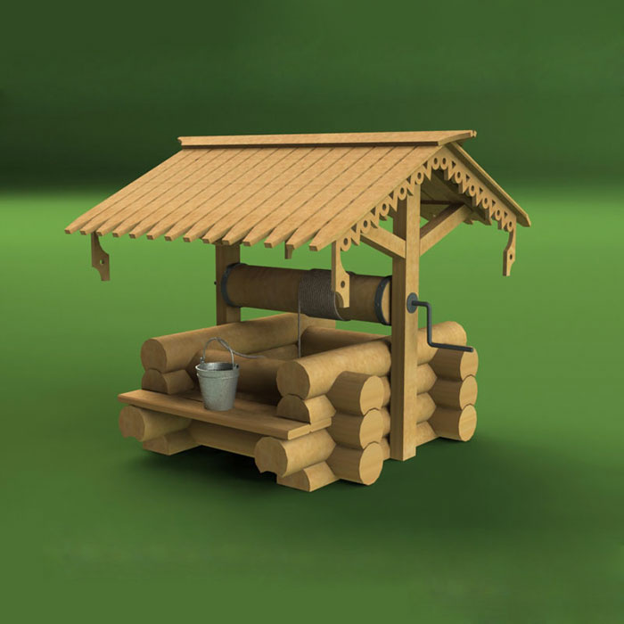 1206 Swmodel 1/72 Village well