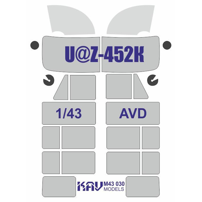 M43 030 KAV Models 1/43 Paint Mask for 452K (AVD)