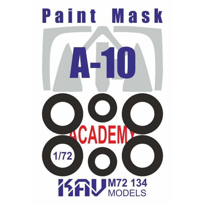 M72 134 KAV models 1/72 Окрасочная маска для модели A-10 (Academy/Моделист)