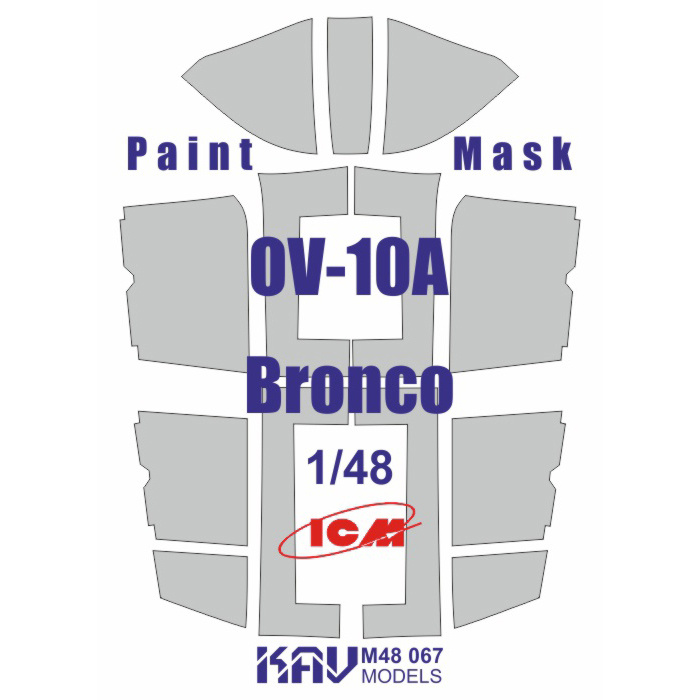 M48 067 KAV models 1/48 Paint mask for OV-10A Bronco (ICM)