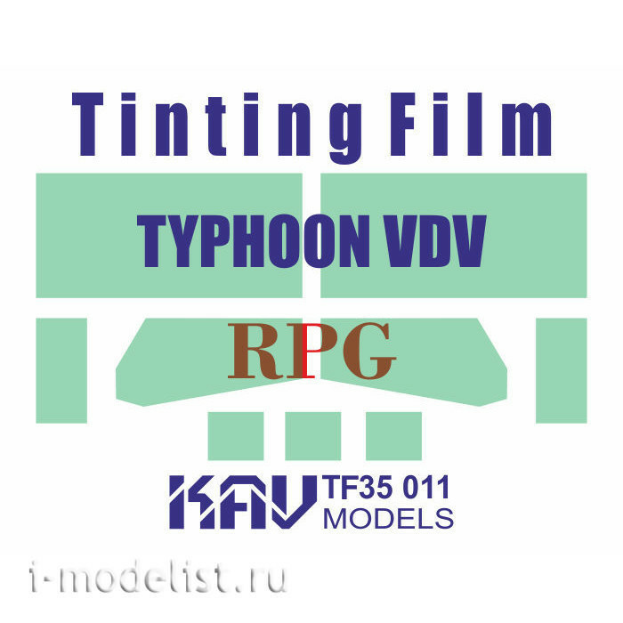 TF35 011 KAV models 1/35 Tinted film for Typhoon Airborne K-4386 (RPG)