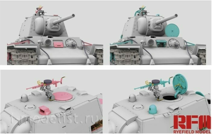 RM-5041 Rye Field Model 1/35 Soviet KV-1 tank with a simplified turret, issue 1942