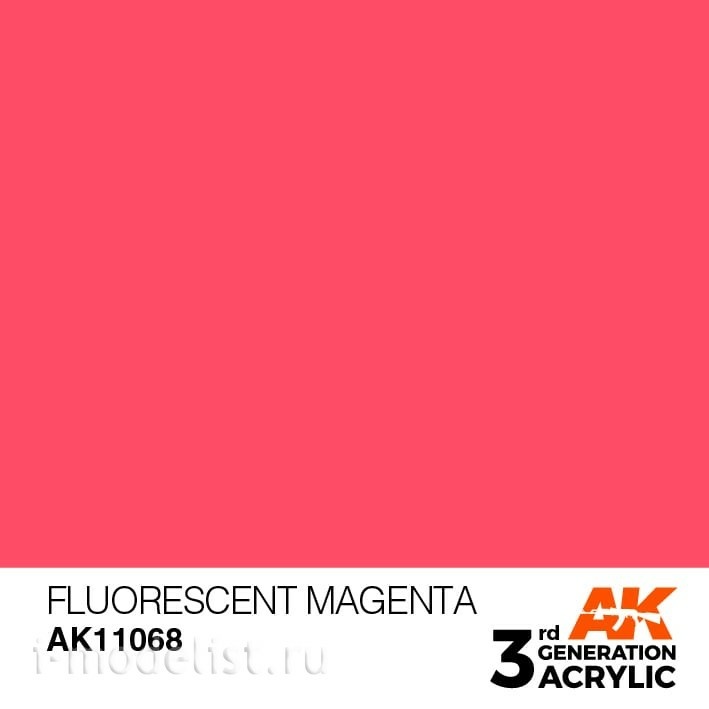 AK11068 AK Interactive acrylic Paint 3rd Generation Fluorescent Magenta 17ml