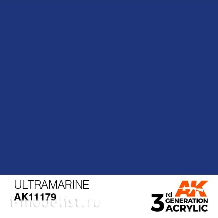 AK11179 AK Interactive acrylic Paint 3rd Generation Ultramarine 17ml