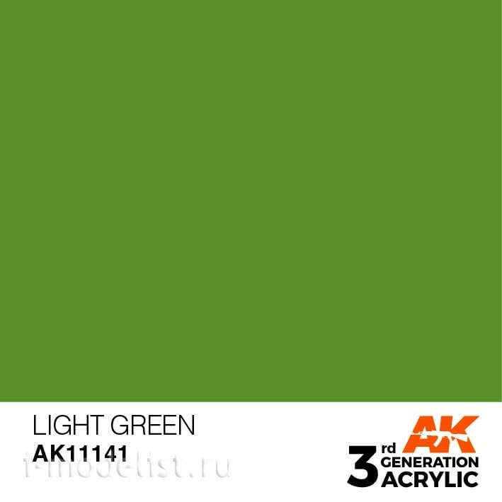 AK11141 AK Interactive acrylic Paint 3rd Generation Light Green 17ml