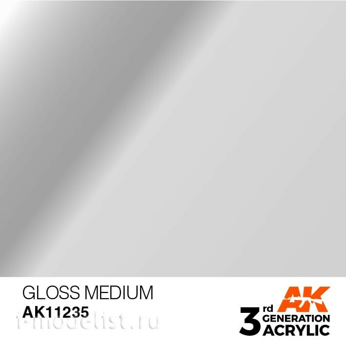 AK11235 AK Interactive acrylic Paint 3rd Generation Gloss Medium 17ml
