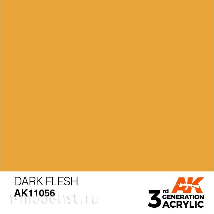 AK11056 AK Interactive acrylic Paint 3rd Generation Dark Flesh 17ml