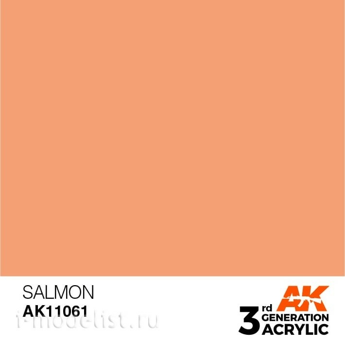 AK11061 AK Interactive acrylic Paint 3rd Generation Salmon 17ml