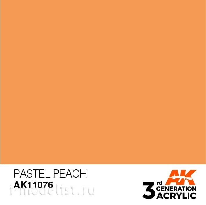 AK11076 AK Interactive acrylic Paint 3rd Generation Pastel Peach 17ml