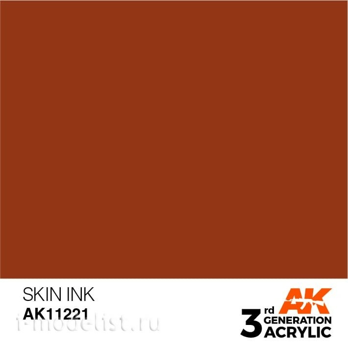 AK11221 AK Interactive acrylic Paint 3rd Generation Skin INK 17ml