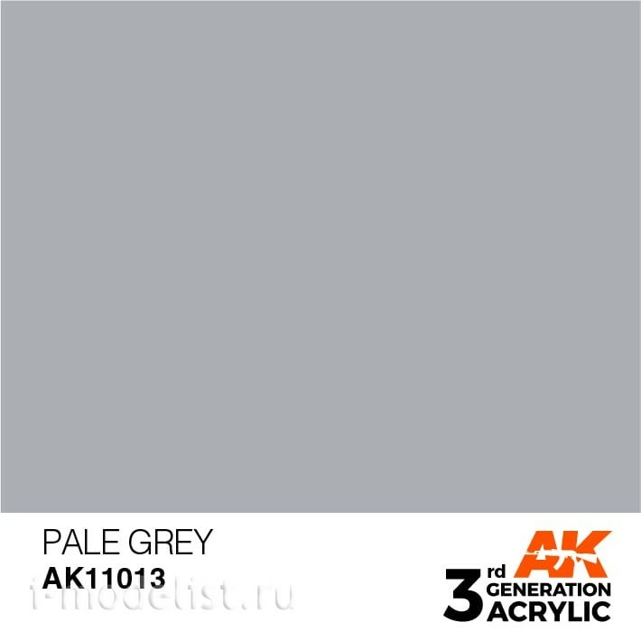 AK11013 AK Interactive acrylic Paint 3rd Generation Pale Grey 17ml
