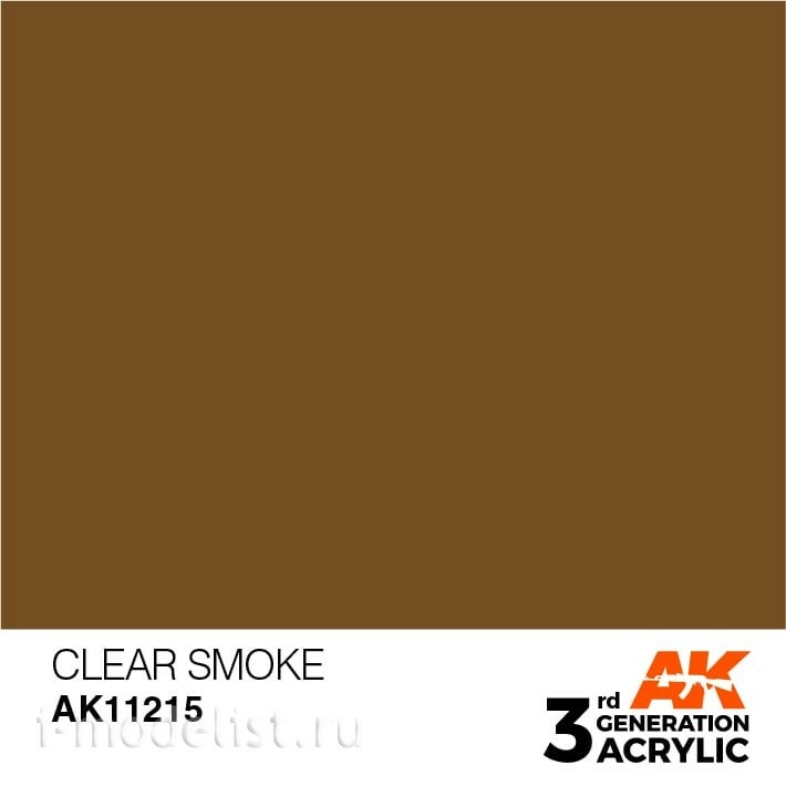 AK11215 AK Interactive acrylic Paint 3rd Generation Smoke 17ml