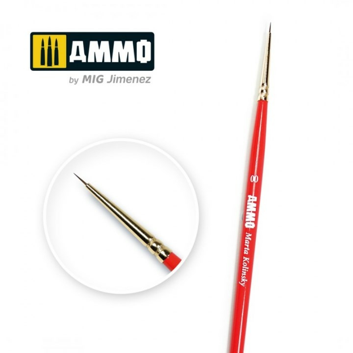 AMIG8709 Ammo Mig Brush 00 AMMO Marta Kolinsky Premium Brush