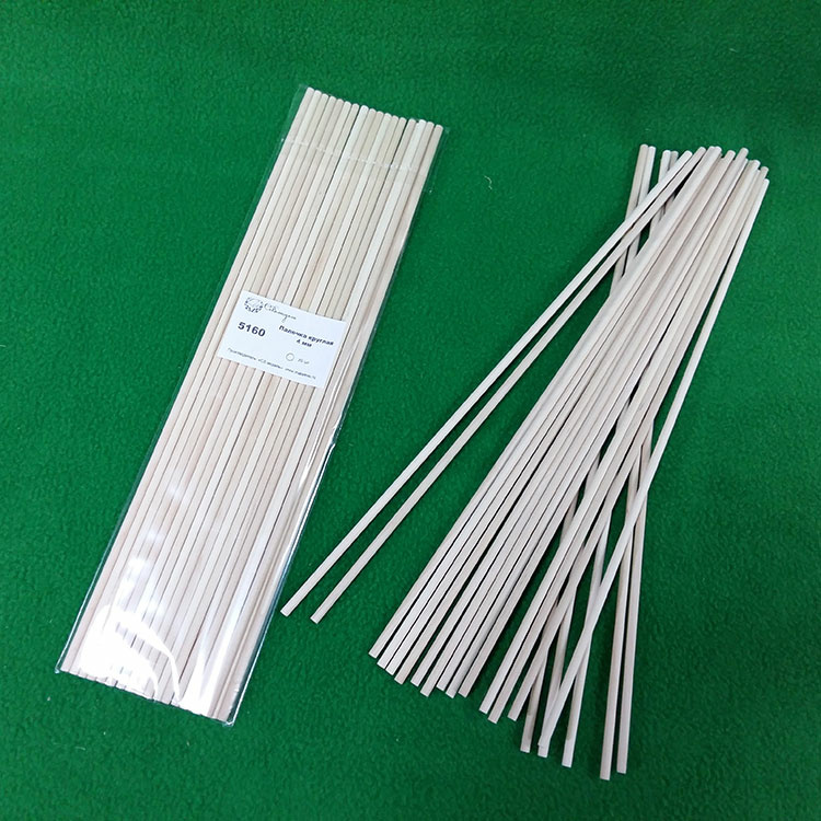 5160 Svmodel Wand round 4 mm, birch, length 300 mm, 20 PCs