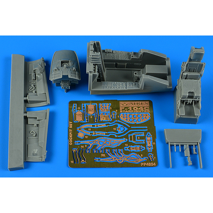 4854 Aires 1/48 Add-on Kit for F-104C Zvezdafighter Cockpit