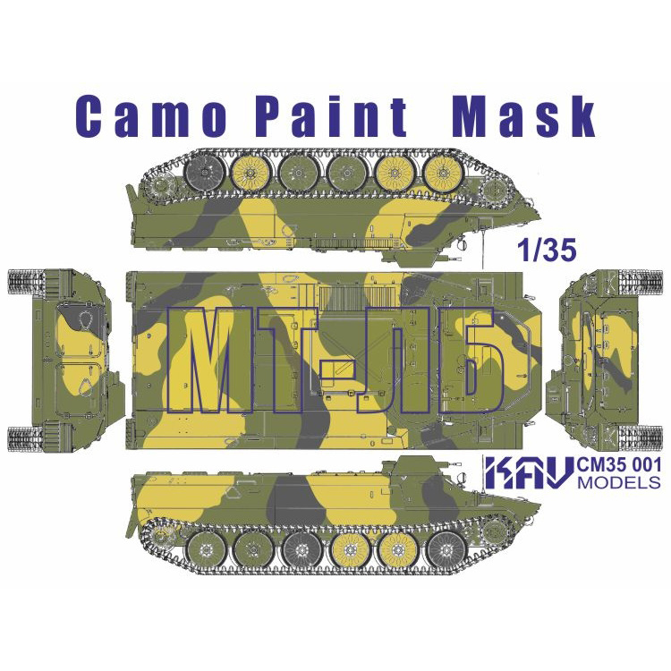 CM35 001 KAV models 1/35 Камуфляжная маска для МТ-ЛБ (Трехцветный)