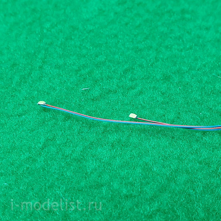 5416 svmodel LED on wire 0603 yellow light - 2 pcs.