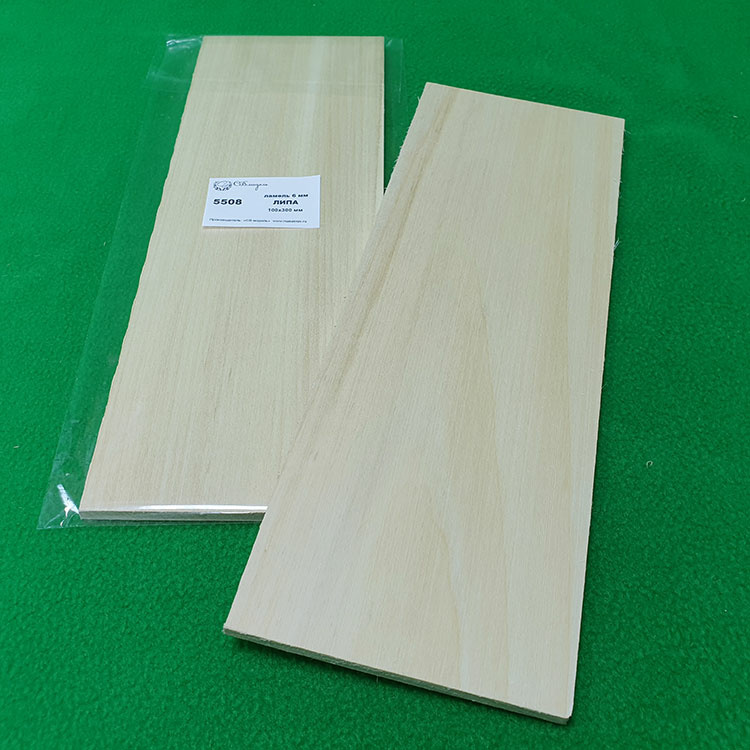 5508 Svmodel Lamella 6 mm - 100x300 mm - basswood