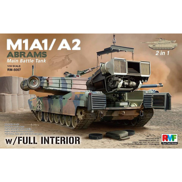 RM-5007 Rye Field Model 1/35 M1A1/M1A2 w/ Full Interior