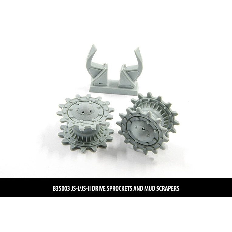 B35003 Miniarm 1/35 is-1/2, ISU-152 drive sprockets and mud cleaners