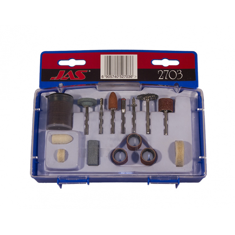 2703 JAS Set of consumables for drill bits, 59 items