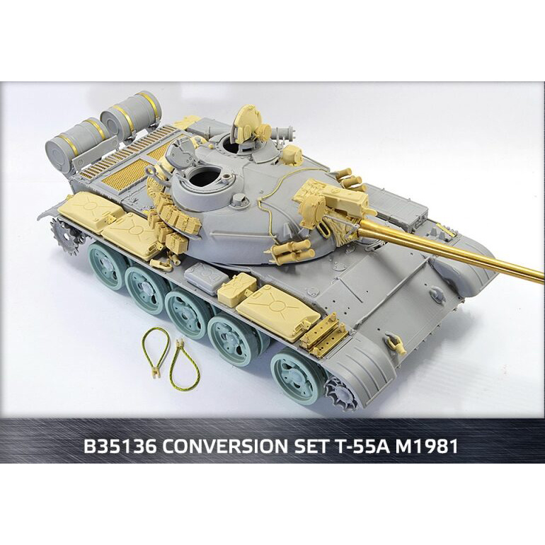 35136 Miniarm 1/35 Конверсионный набор Т-55А 1981 г., включает фfromfromравления и точенный ствол