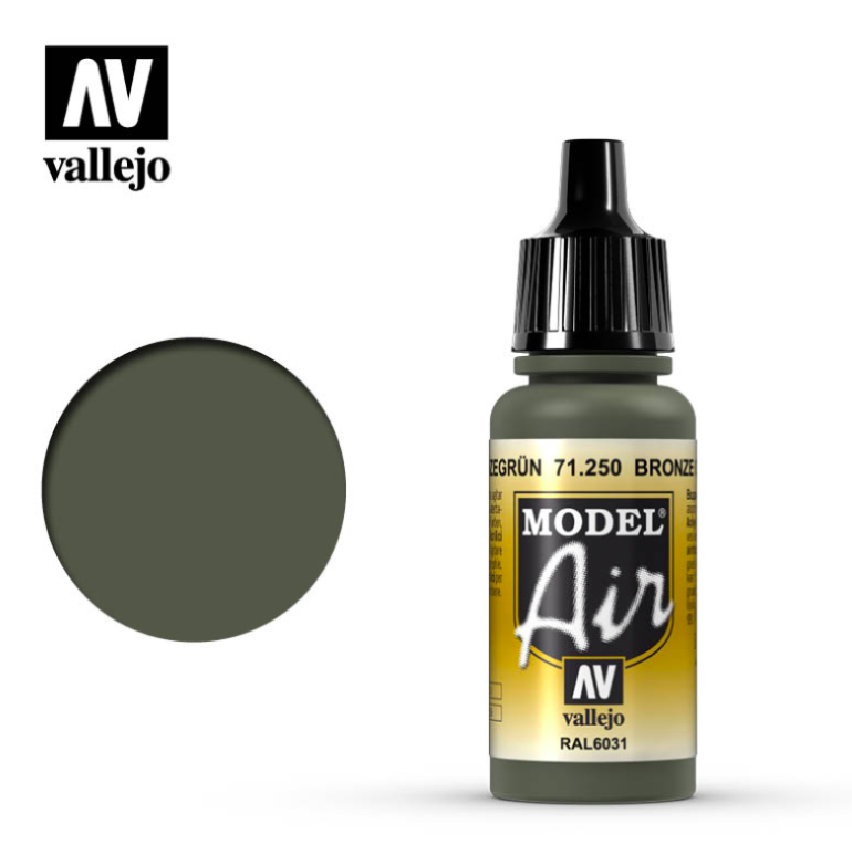 71250 Vallejo Paint Model Air Bronzegreen 17 ml. 
