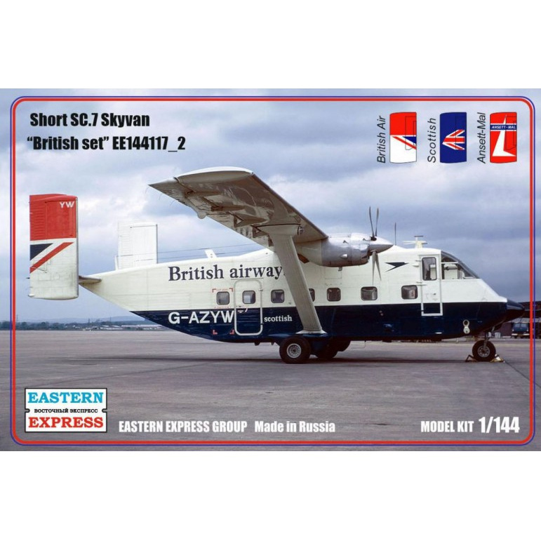 144117-2 Eastern Express 1/144 Scales Pass. aircraft Short SC-7 Skyvan British set