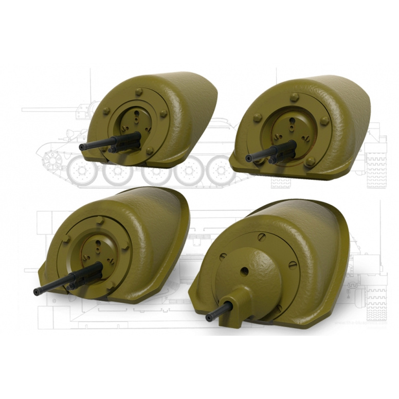 35196 Miniarm 1/35 Tank 34 Front Machine Gun Mount (4 type) set