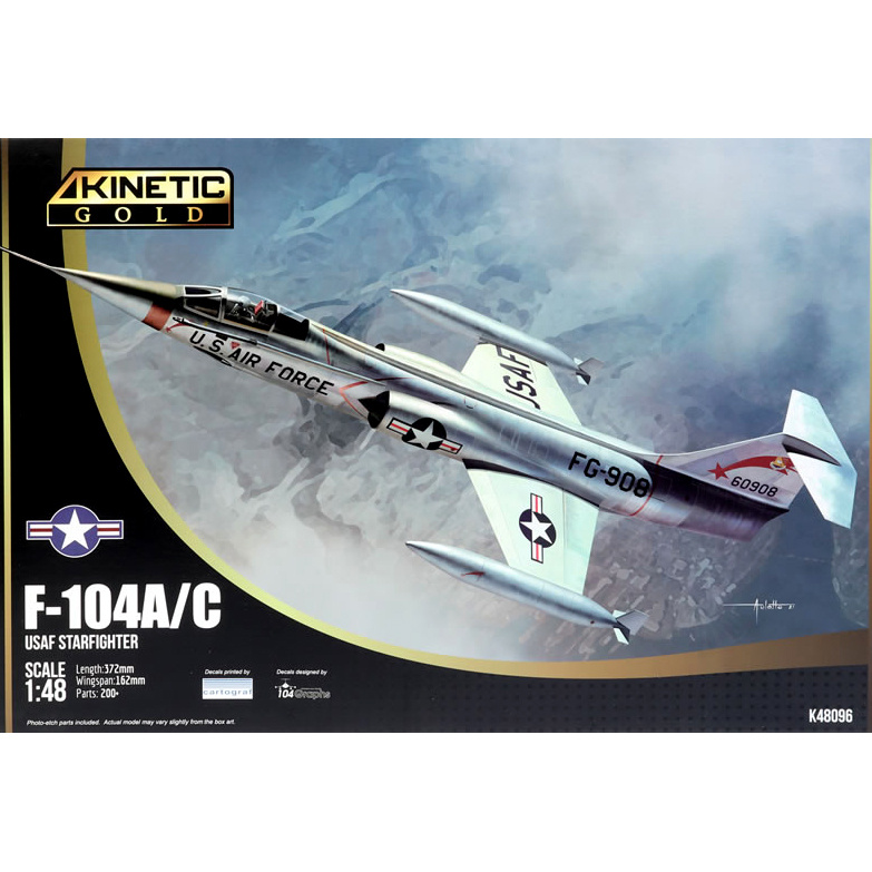 K48096 Kinetic 1/48 Fighter F-104A/C USAF Zvezdafighter
