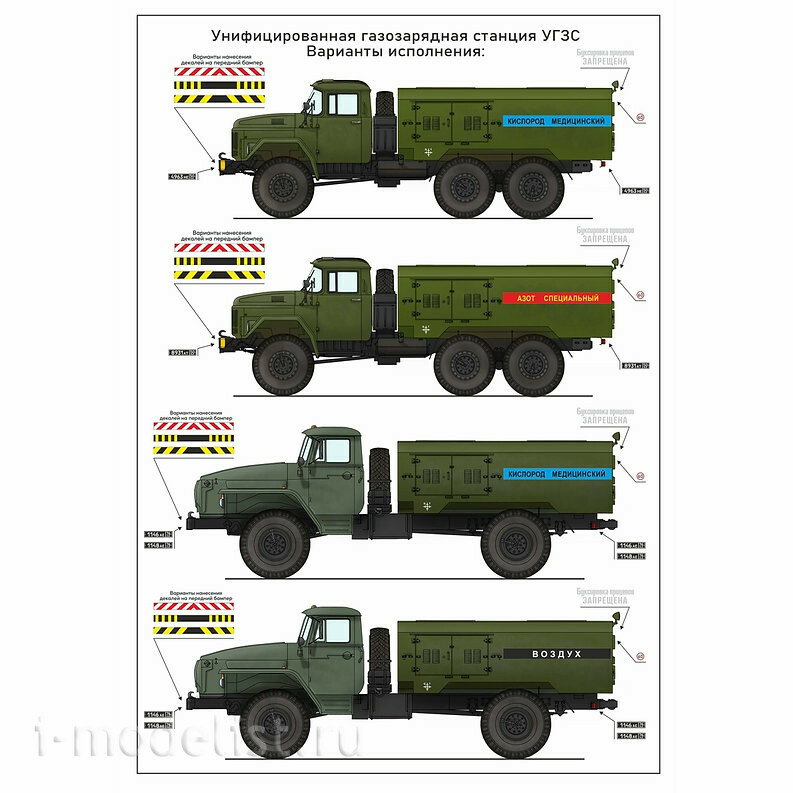 ASK72203 All Scale Kits (ASK) 1/72 Конверсионный набор УГЗС (унифицированная газозарядная станция) для З-131 (AVD/ICM)