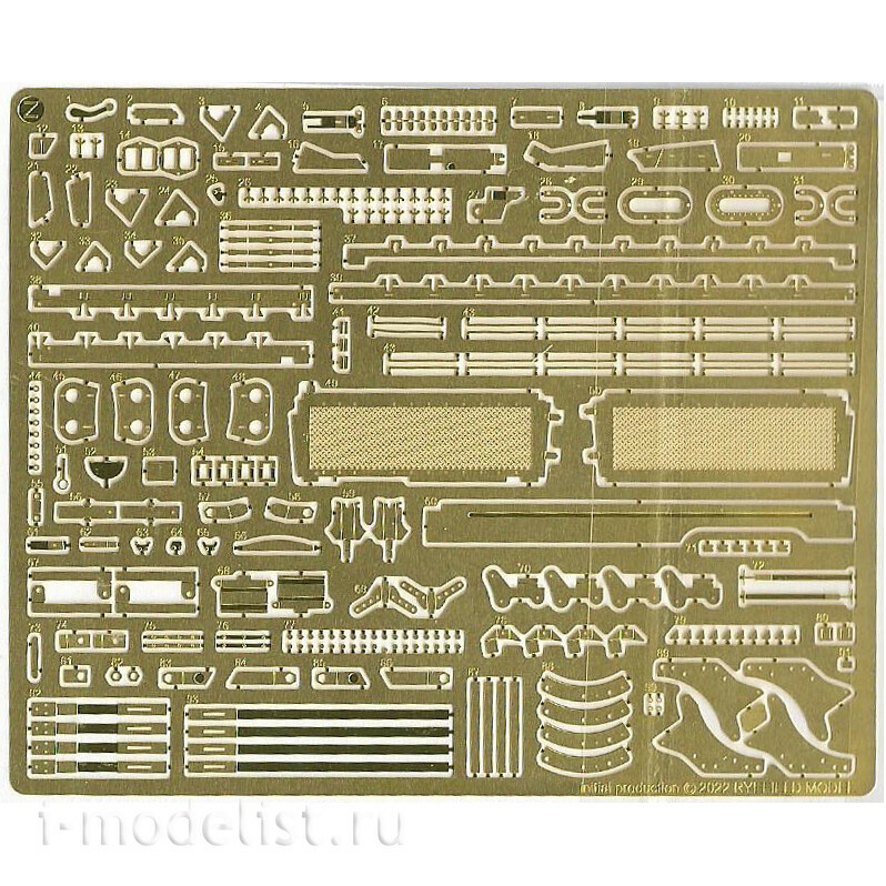 RM-2055 Rye Field Model 1/35 Detailing Kit for the T-55 RM-5098 Tank Model