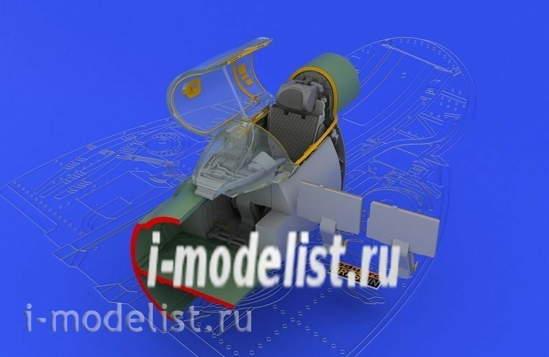648036 Eduard 1/48 Kit: MiG-21MF interior late