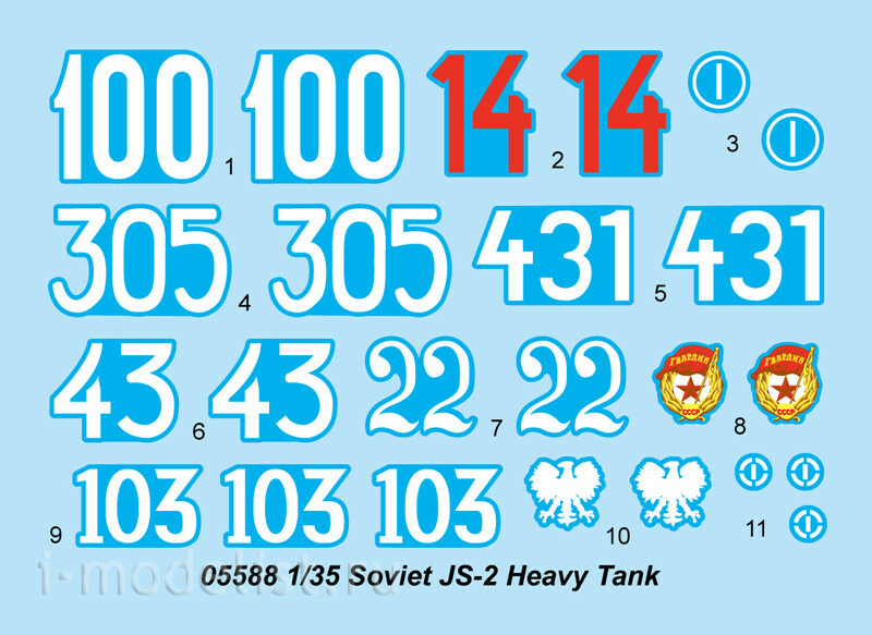 05588 Trumpeter 1/35 Soviet tank is-2