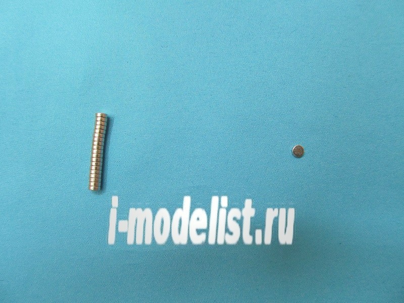 AH9101 Aurora Hobby neodymium Magnets (tablet) diam. 2 mm, height 1 mm-20 pack.