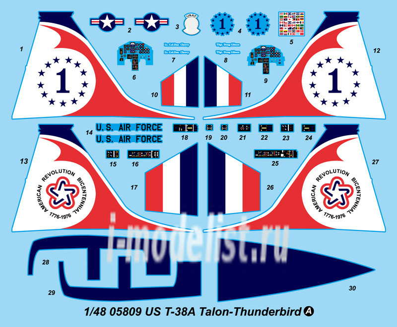 05809 Trumpeter 1/48 US T-38A Talon - Thunderbird