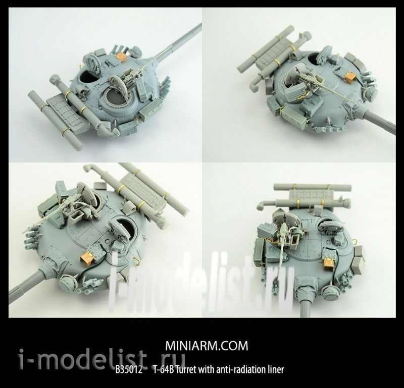 B35012 1/35 Miniarm T-64B Turret with Nadeem, includes photo etched parts