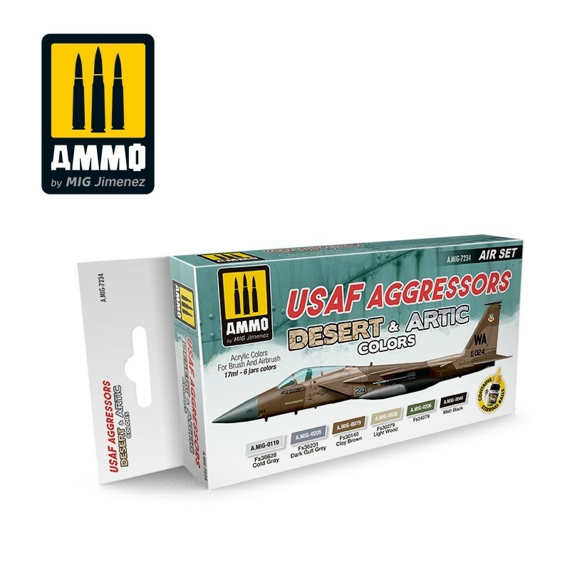 AMIG7234 Ammo Mig USAF Aggressors Desert & Artic Colors