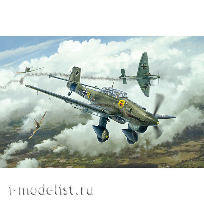 2807 Italeri 1/48 Junkers JU-87B Stuka Aircraft