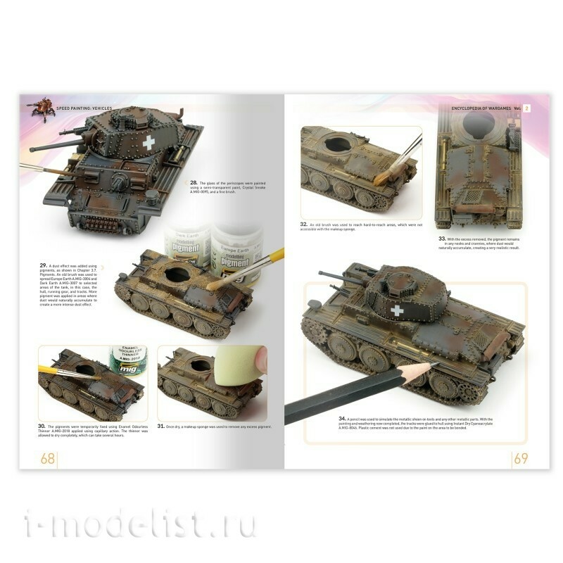IONIC-1301 Ammo Mig Книга Энциклопедия варгеймов, том 2: Быстрая покраска: Техника / ENCYCLOPEDIA of WARGAMES Vol.2: Speed Painting: Vehicles (Английский язык)
