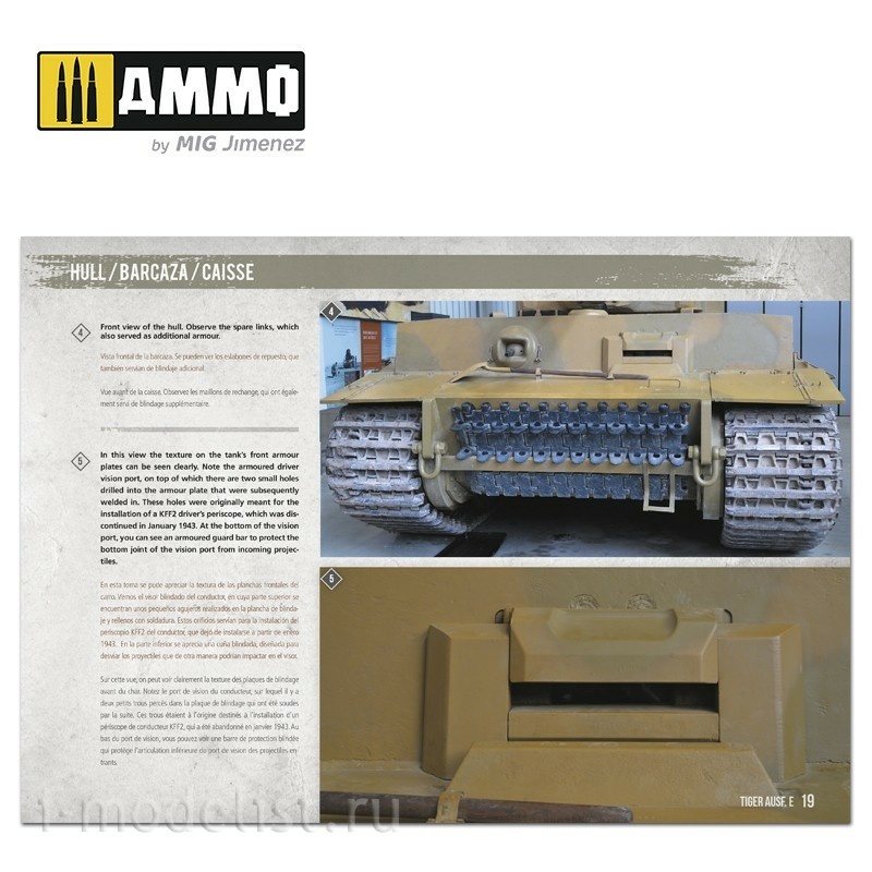 AMIG6024 Ammo Mig Manual for Modelers - Tiger Ausf.E / Tiger Ausf.E - VISUAL MODELERS GUIDE (English and Spanish)