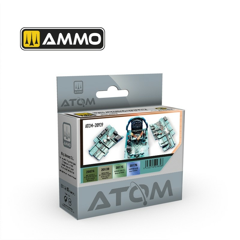 ATOM20939 Ammo Mig Набор ATOM цвета японских кабин пилfromов времён Второй мировой / WWII Japanese Cockpits Set