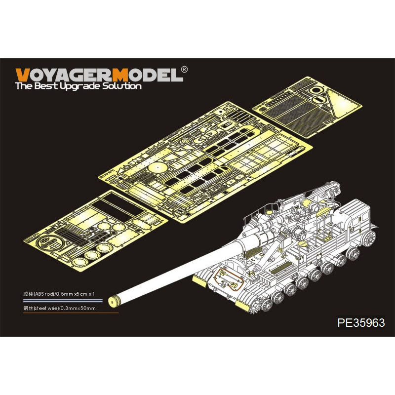 PE35963 Voyager Model 1/35 Photo Etching for Soviet Capacitor 2A3 2P 406mm PP H Set of updates