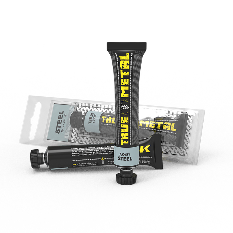 AK457 AK Interactive Wax paint TRUE METAL STEEL (