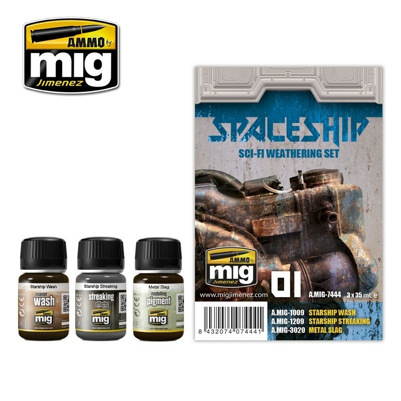 AMIG7444 Ammo Mig Spaceship Sci-Fi Weathering Set