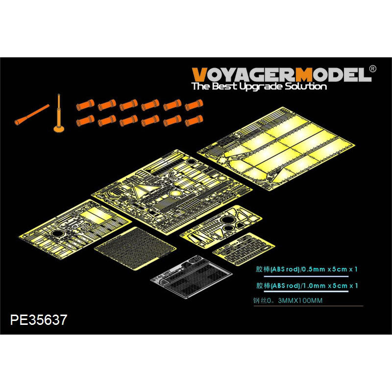 PE35637 Voyager Model 1/35 Photo etching for a modern Russian T-64A tank of the 1981 model year (complete with a smoke trap)