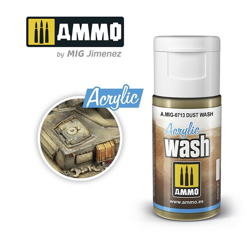 AMIG0713 Ammo Mig Acrylic Wash (Dust) 15 ml / ACRYLIC WASH Dust Wash