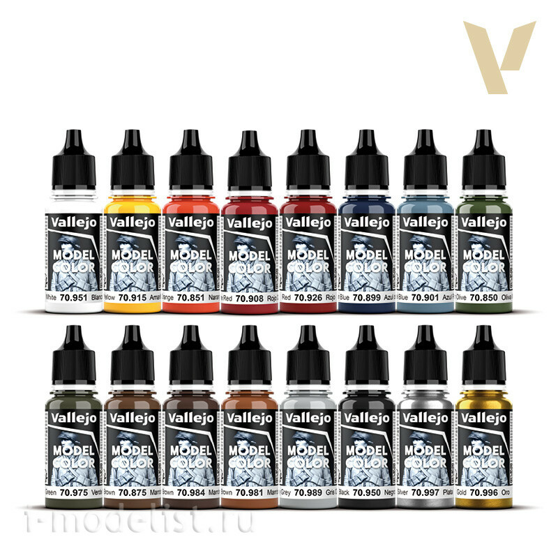 70101 Vallejo acrylic Paint `Model Color ' Set Model Color №1 Folkestone Basics