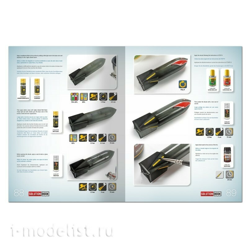 AMIG6535 Ammo Mig Книга SOLUTION BOOK 32 - ЧЁРНОЕ ИЗДАНИЕ: Как красить самолёты Люфтваффе позднего периода 2МВ / BLACK EDITION: How to Paint Late WWII Luftwaffe Aircraft