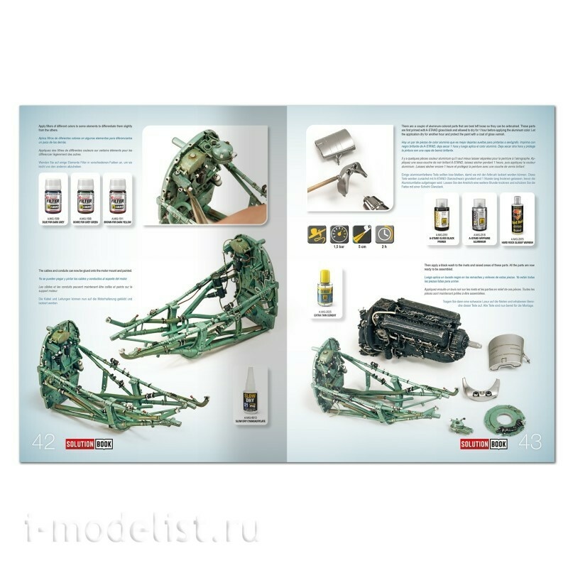 AMIG6536 Ammo Mig Книга SOLUTION BOOK MINI 34 - Как красить самолеты Королевских ВВС конца Второй мировой войны / How to Paint Late WWII RAF Aircraft (многоязычная)